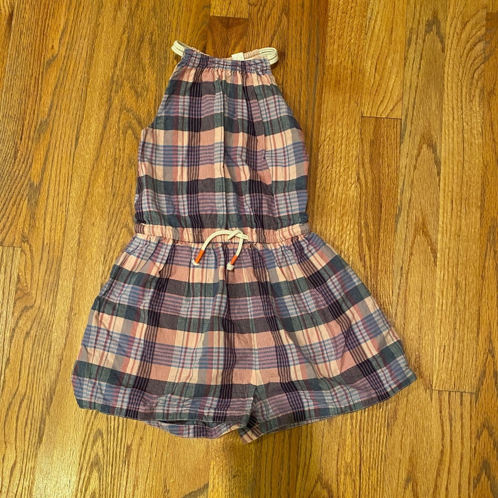 J. Crew Girls Size 5 -  Madras Romper